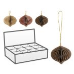 Karácsonyfadísz papír akasztható 6cm - 3 féle