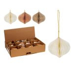 Karácsonyfadísz papír akasztható 8cm - 3 féle