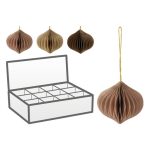 Karácsonyfadísz papír akasztható 8cm - 3 féle