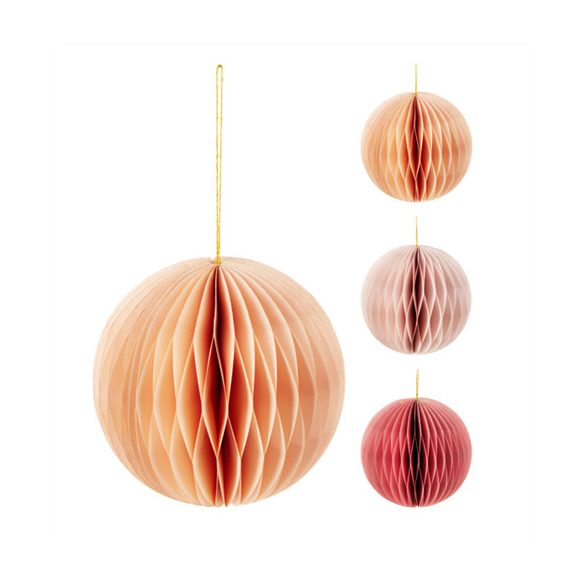 Karácsonyfadísz papír akasztható 15cm - 3 féle