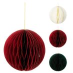 Karácsonyfadísz papír akasztható 25cm - 3 féle