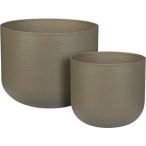 Kaspó fém 42x21cm - Taupe (M-es)