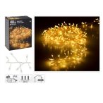 Fényfüzér cluster 480 LED-es 4,8m - Melegfehér