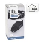   Adapter ízzósorhoz 10m kábellel - Fekete (kél- és beltéri)
