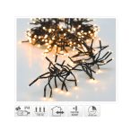   Fényfüzér cluster 3000LED-es 21,8m+3m (fekete vezetékes) - Melegfehér (kül-és beltér)