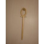 Natúr fa beszúrós vidám számok 18x3cm