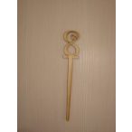 Natúr fa beszúrós vidám számok 18x3cm