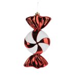 Cukorka akasztható 30cm - Piros/fehér