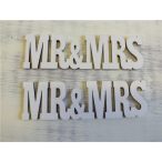 Fa "MR & MRS" felirat 3x10,5cm 2db/cs