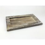 Fa keret 25x15cm - Szürkésbarna