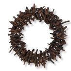 Tövises koszorú 25cm - Barna