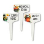   Fa beszúros tábla szögletes 6,5x11cm - Szeretlek Anya 3db/csomag
