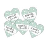 Nyomtatott fa tábla - Nőnapra 4cm - Menta (5db/csom.)