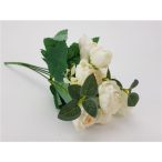 Angol rózsa csokor 25 cm - Fehér