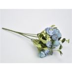 Angol rózsa csokor 25 cm - Ódon kék