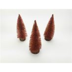 Fenyőfa mini 27 cm csillámos - Bronz S/3