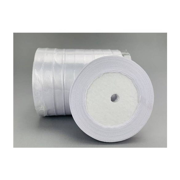 Szatén szalag 10mm/22m - Fehér