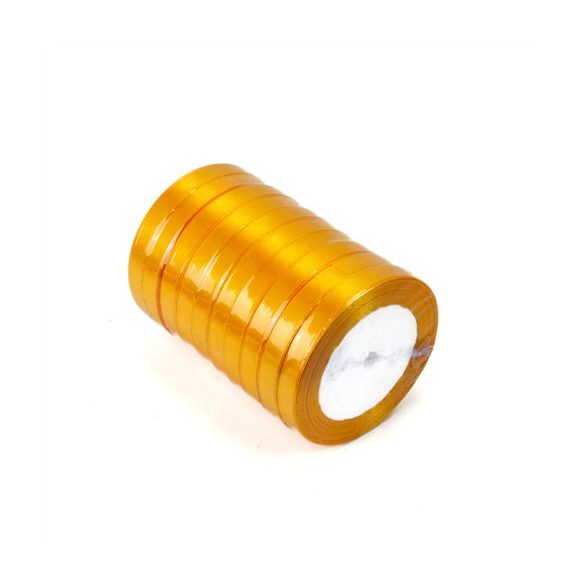 Szatén szalag 10mm/22m - Napsárga