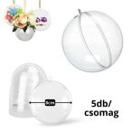 Műanyag pattintós gömb 8cm - S/5