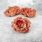 Bababrózsa fej 5x4cm - Cirmos bordó (5db/csom.)