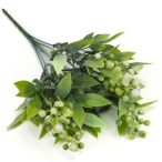 Bogyós csokor 33cm - Fehér