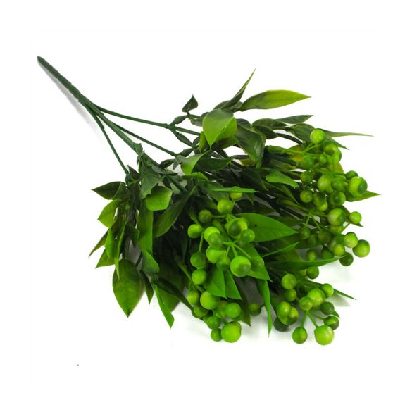 Bogyós csokor 33cm - Zöld