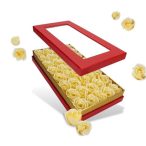   Prémium szappanrózsa fej Piros szelence - Krém (40db/dob.)