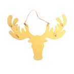 Akasztós dísz rénszarvas fa 30x23cm - Zöld