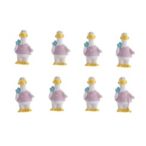 Kacsa ragasztós poly 2cm -Rózsaszín-sárga S/8