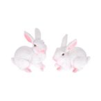 Nyúl álló poly 4cm - Fehér S/2