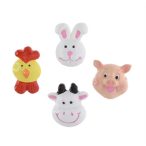 Állatfej öntapadós 2,9x2,6x0,8cm - S/12