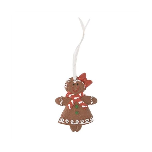 Mézeskalács figura akasztós poly 7x5,2x0,8 cm