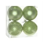 Műanyag gömb 10cm - Világoszöld 3féles S/4