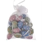 Tojás pöttyös, akasztós műanyag 4cm - Vegyes S/24