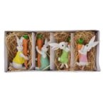 Nyúl répával fekvő poly 3,2x1,7x5,8cm - Vegyes S/4