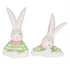 Nyúl fiú könyöklő 5,8x3x7,2 cm, 4,7x3,6x8,2cm - 2féle