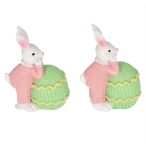 Nyúl tojással poly 3,7x2,1x5,2cm - S/2