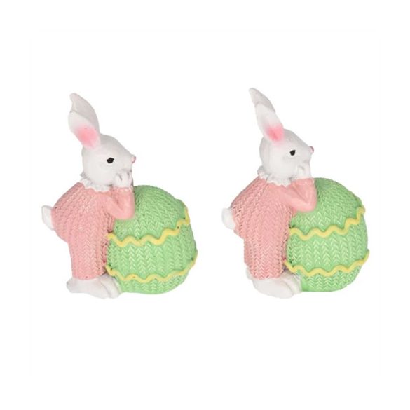 Nyúl tojással poly 3,7x2,1x5,2cm - S/2