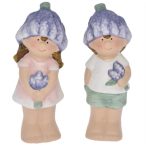   Gyerek fiú, lány levendula sapkában álló 5,5x5,5x15cm - 2féle