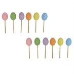 Tojás betűzős műanyag 2,5cm - Vegyes S/12