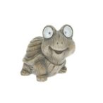 Teknős szolár, LED-es magnézia 15x11x12cm - Natúr