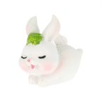 Nyúl fekvő poly 3,3x1,6x3cm - S/4