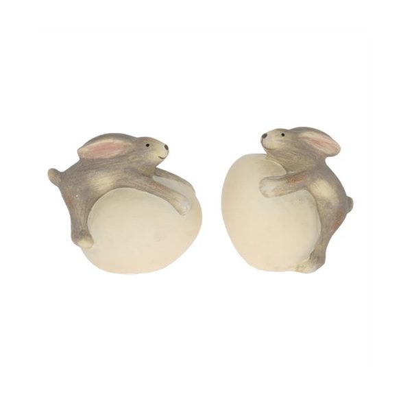 Nyúl nagy tojással 9x5,7x8,1cm - 2 féle