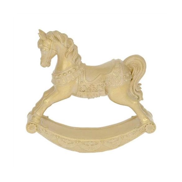 Hintaló poly 12x3x11,5cm - Arany