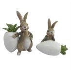 Nyúl répával ülő, álló 8,5x5x12cm - 2 féle