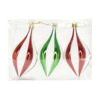 Karácsonyfadísz hosszúkás 18x6,1x12,8cm - S/3