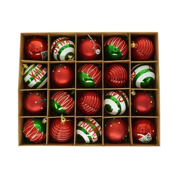 Műanyag gömb válogatás 31x25x6cm - S/20