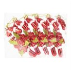 Cukorbot akasztós, glitteres 16x5x11cm - S/6