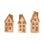 Ház kerámia 4,2x3,2x10,4cm - 3féle