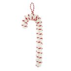   Cukorbot óriás akasztós, flitteres 30x11x3,5cm - Piros/fehéR